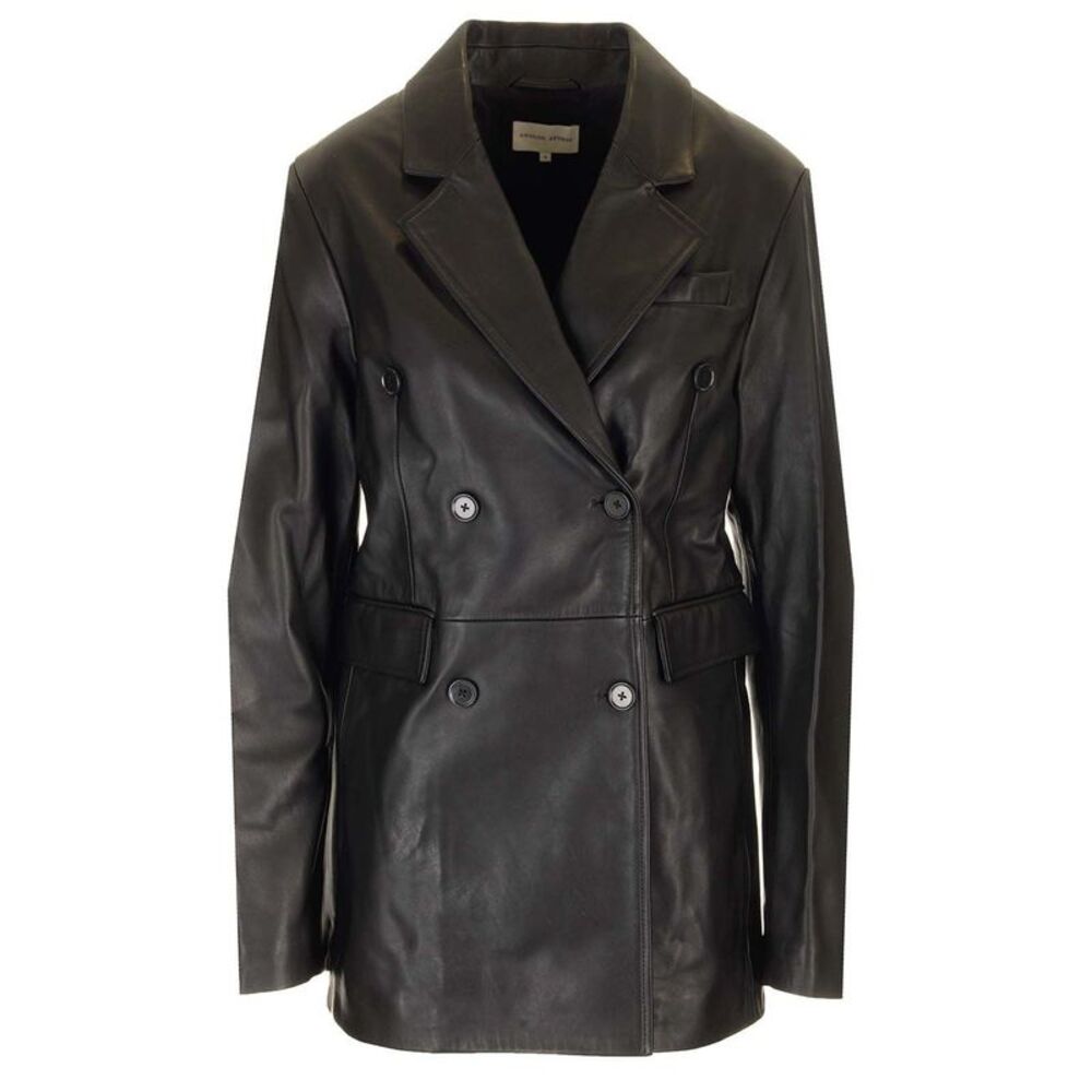Loulou Studio Women Double Breasted Leather Jacket
